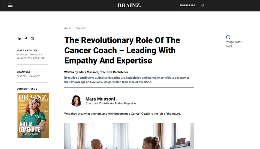 brainz cancher coach copia