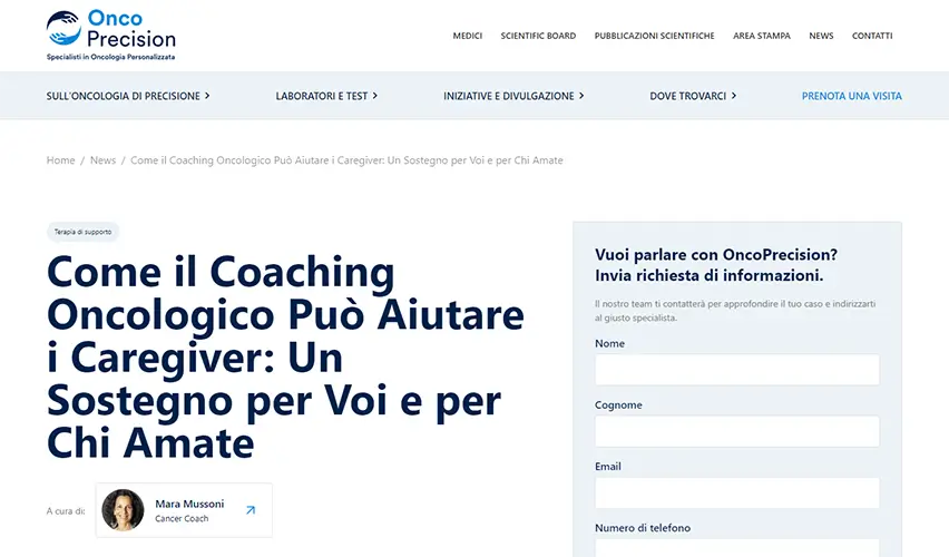oncoprecision cancher coach copia